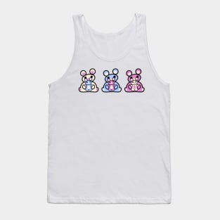 Three Chibis with Chibitos (Sitting) Tank Top